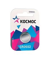 Элемент питания Космос CR2032 1хBL (блист.1 шт) (батарейка) картинка 